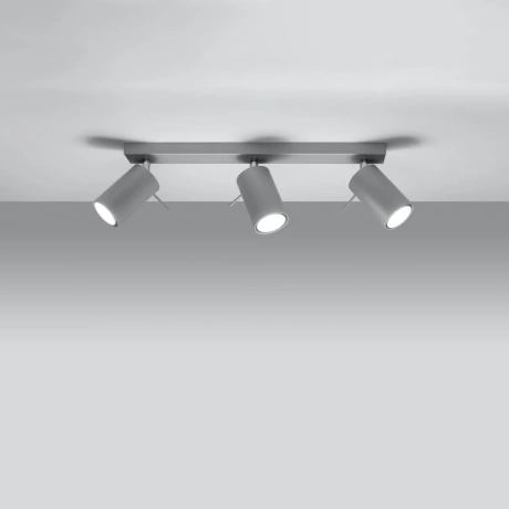 Plafonnier RING 3 gris