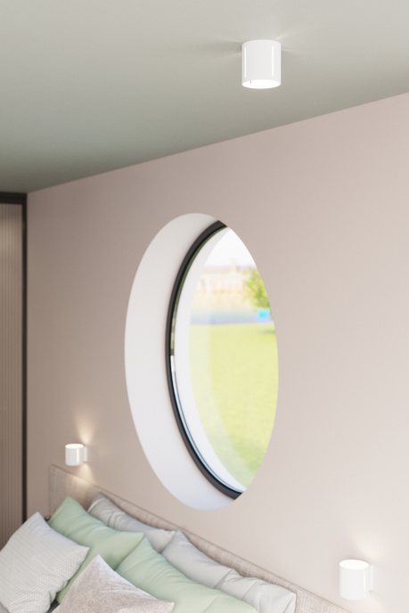 Plafond INEZ blanc + 1x ampoule LED G9 4000K Froid 4.5W 530lm