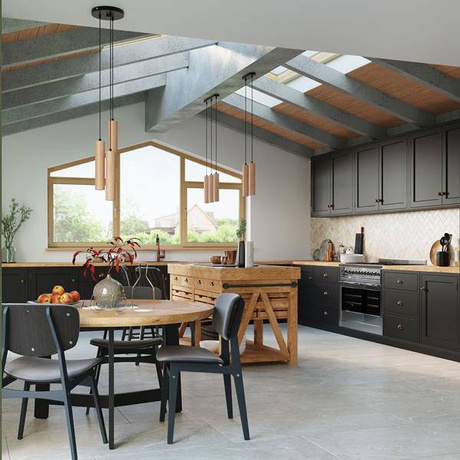 LINO Lampe suspendue 3P bois naturel + 3x LED GU-10 4000K Froid 7W 630lm ampoule