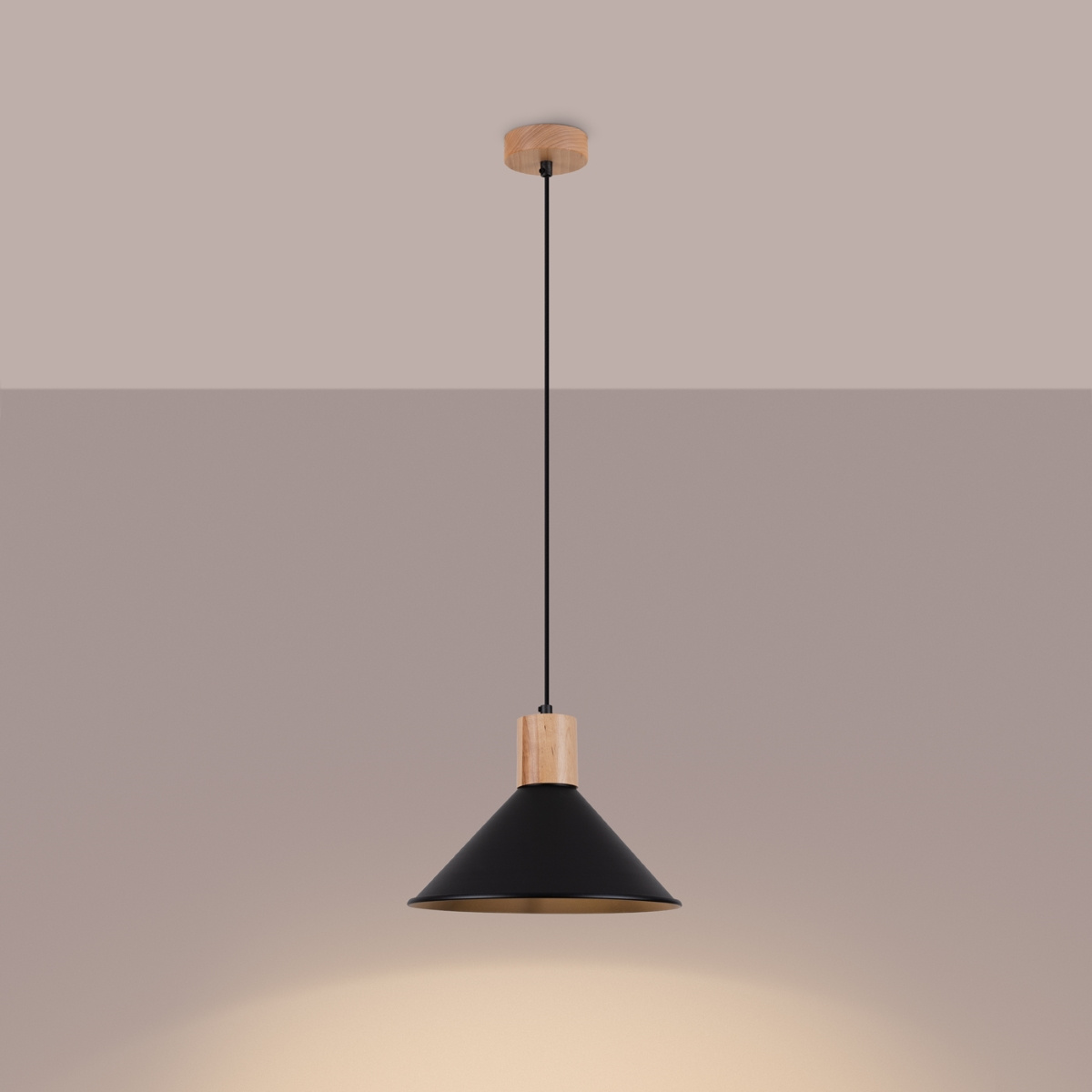 Lampe suspendue JAGA noir