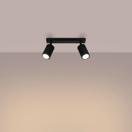 Plafonnier KARBON 2 noir