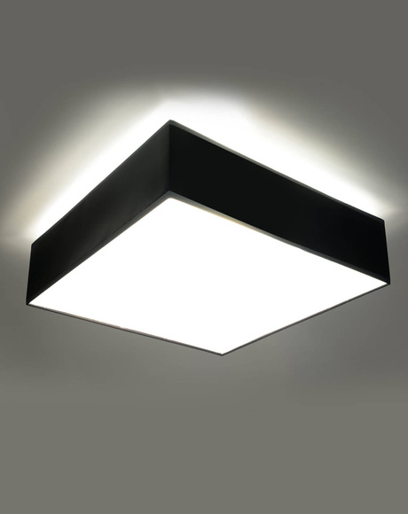 Plafond HORUS 35 BLACK + 2x ampoule LED E27 4000K Cold 7.5W 650lm