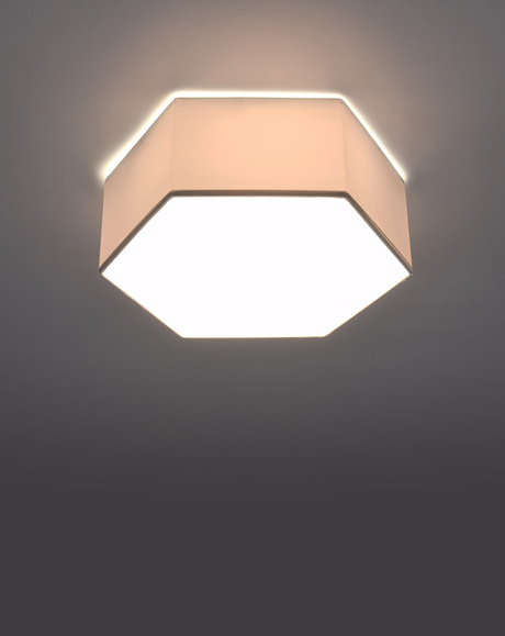 Plafond SUNDE 11 blanc + 2x ampoule LED E27 4000K Froid 7.5W 650lm