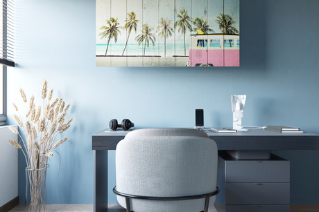 Lampe de bureau ARBY blanc + 1x ampoule LED E27 4000K Froid 7.5W 650lm