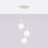 Lampe suspendue HALO 3P beige