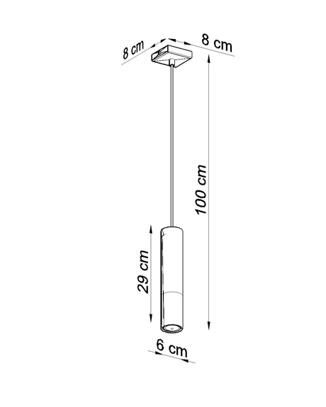 LOOPEZ 1 lampe suspendue noir/doré + 1x ampoule LED GU-10 3000K Warm 7W 620lm