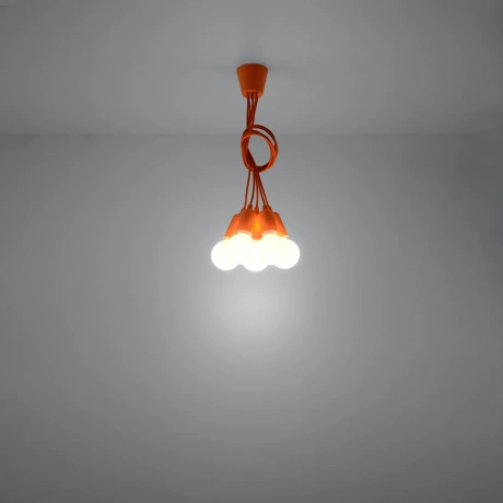 Lampe pendante DIEGO 5 orange