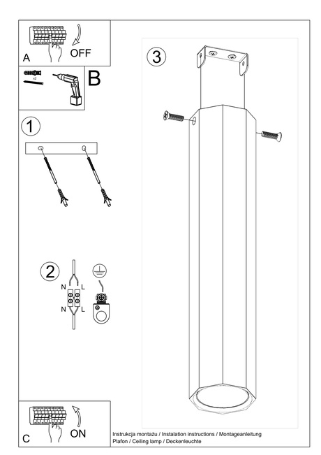 Plafond ZEKE 30 chêne + 1x ampoule LED GU-10 3000K Warm 7W 620lm