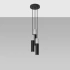 Lampe pendante BORGIO 3P noir