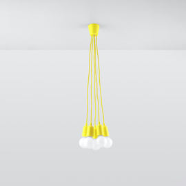 Lampe pendante DIEGO 5 jaune
