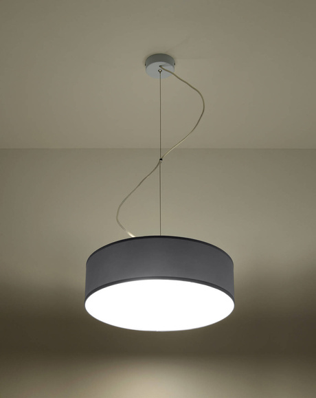 Lampe suspendue ARENA 35 GREY + 2x ampoule LED E27 4000K Cold 7.5W 650lm