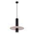 Lampe suspendue PELTA 1 noir/beige