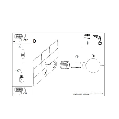Applique HALO rouge ochra IP44