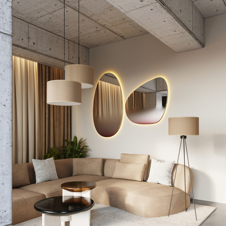 Lampe suspendue NEVIA beige