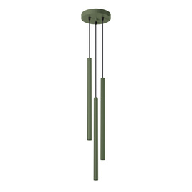 Lampe pendante PASTELO 3P vert olive