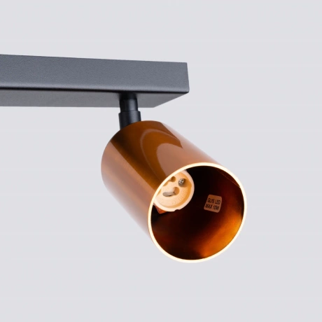 Plafonnier WINX 6L noir/cooper