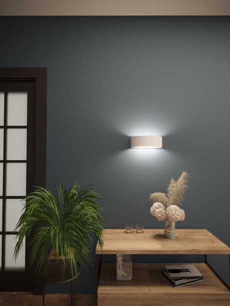 Applique en céramique ATENA 20 blanc + 1x ampoule LED E27 4000K Froid 7.5W 650lm