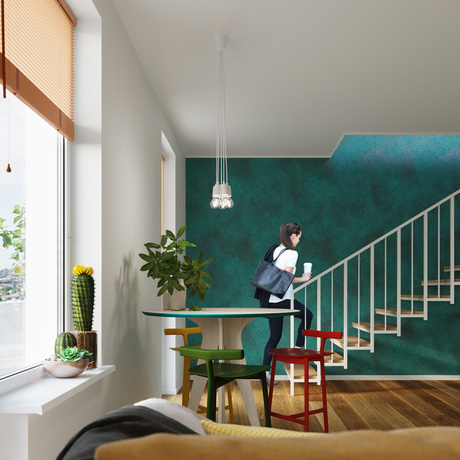 DIEGO 5 lampe suspendue blanche + 5x ampoule LED E27 3000K Warm 7,5W 620lm