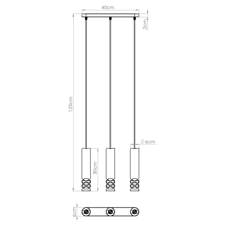 Lampe suspendue LIRO 3L blanc