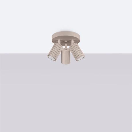 Plafonnier KARBON 3P taupe