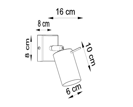 Applique RING chrome + 1x ampoule LED GU-10 4000K Froid 7W 630lm
