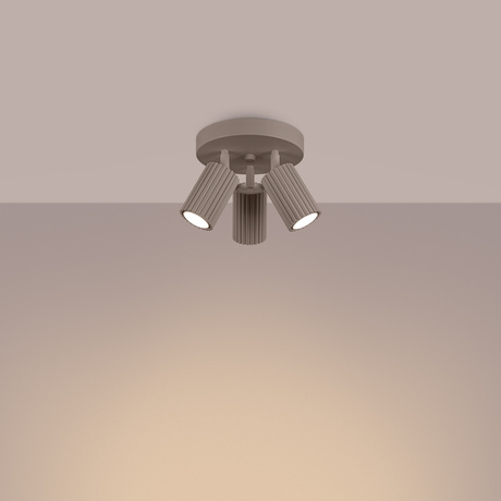 Plafonnier KARBON 3P taupe