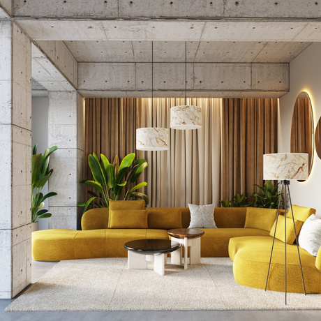 Lampe suspendue NEVIA en marbre