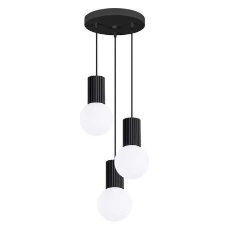 Lampe suspendue HALO 3P noir
