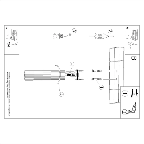 Plafonnier KARBON 30 rouge ocre