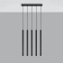 Lampe pendante PASTELO 5 noir