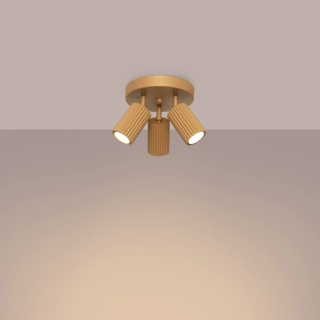 Plafonnier KARBON 3P or