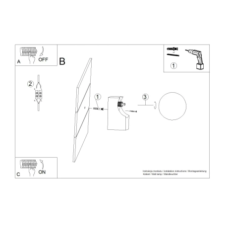 Applique BULBO bois naturel