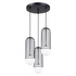 BRINA Lampe suspendue 3P noire + 3x ampoule LED G9 4000K Cold 4.5W 460lm