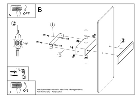 Applique AZALIA 2 x ampoule LED G9 3000K Warm 4.5W 510lm