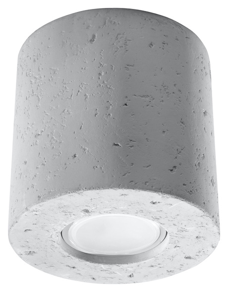Plafond ORBIS béton + 1x ampoule LED GU-10 3000K Warm 7W 620lm
