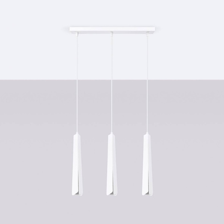 PRYSM Lampe suspendue 3L blanche + 3x ampoule LED G9 3000K Warm 4.5W 450lm