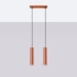 Lampe suspendue LAGOS 2 rouge ocre