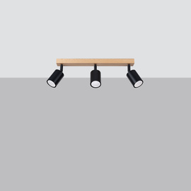 Plafonnier VERDO 3L noir