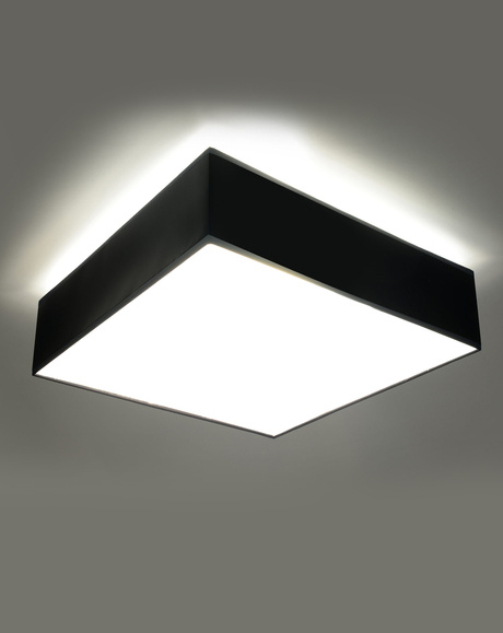 Plafond HORUS 35 BLACK + 2x ampoule LED E27 3000K Warm 7.5W 620lm