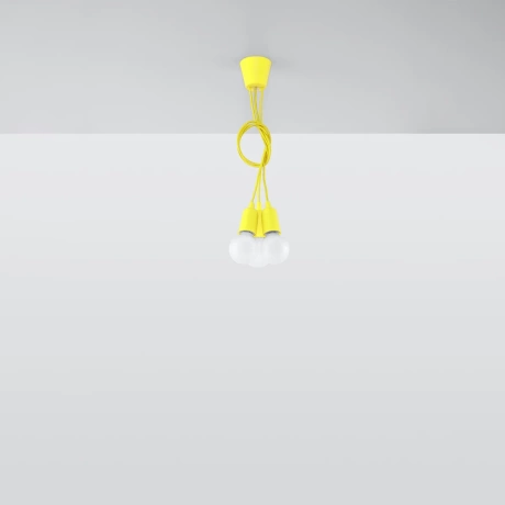 Lampe pendante DIEGO 3 jaune