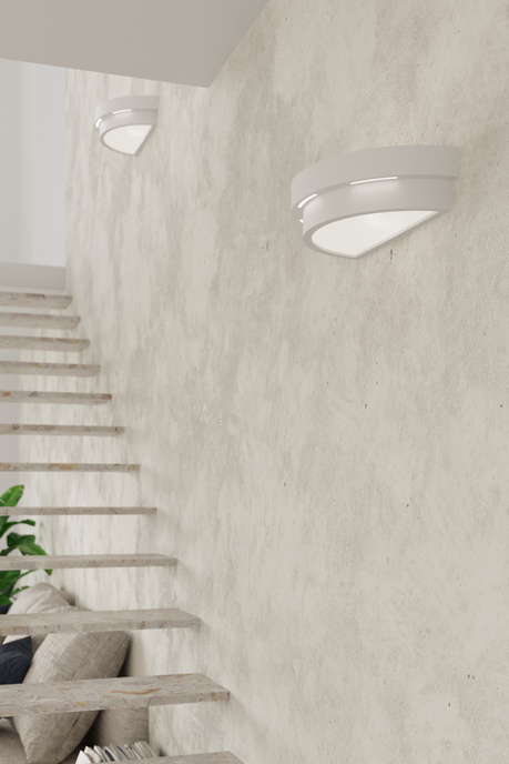 Applique en céramique HELIOS blanc + 1x ampoule LED E27 3000K Warm 7,5W 620lm