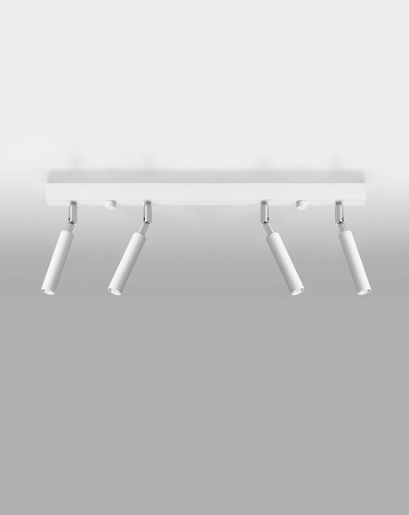 Plafond EYETECH 4 blanc + 4x ampoule LED G9 3000K Warm 4.5W 510lm