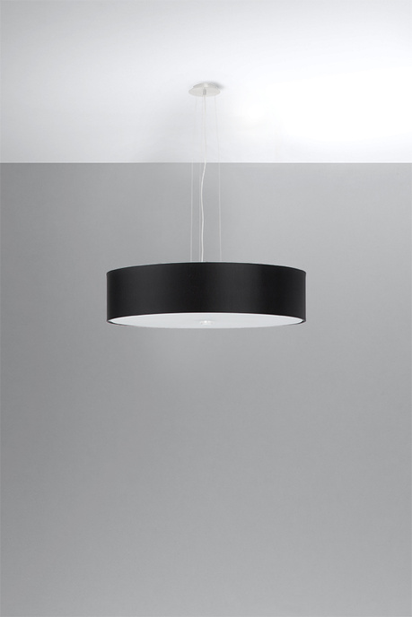 Lustre SKALA 50 noir + 5x ampoule LED E27 3000K Warm 7.5W 620lm