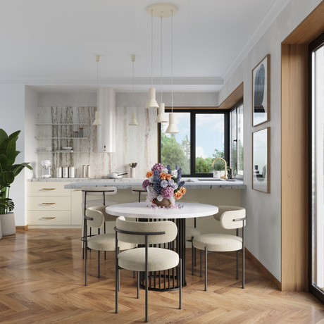 Lampe suspendue ESTRIA 1 beige