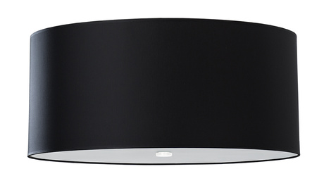 Plafond OTTO 60 noir + 5x ampoule LED E27 3000K Warm 7.5W 620lm