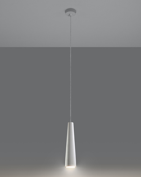 Lampe suspendue en céramique ELECTRA blanc + 1x ampoule LED GU-10 3000K Warm 7W 620lm