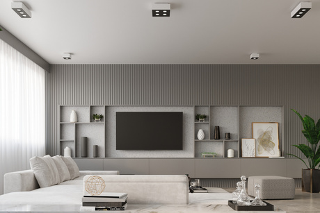 Plafond MONO 1 blanc + 1x ampoule LED GU-10 3000K Warm 7W 620lm