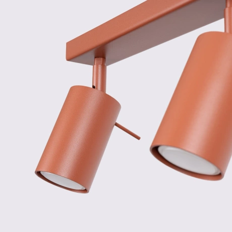 Plafonnier RING 2 rouge ochra