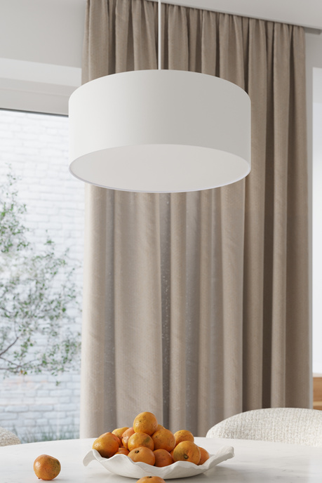 Lustre ROLLO 45 blanc + 3x ampoule LED E27 4000K Froid 7.5W 650lm