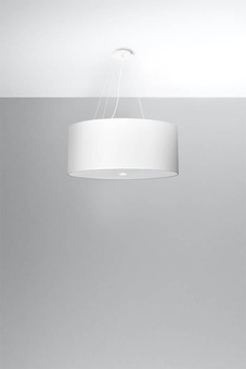 Lustre OTTO 60 blanc + 5x ampoule LED E27 4000K Froid 7.5W 650lm